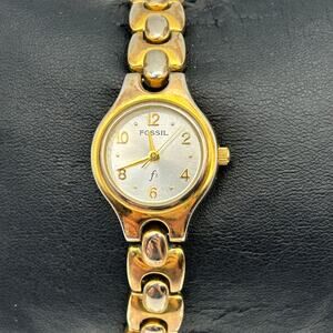 Fossil F2 Gold Silver Stainless Steel Women’s Watch, 22mm